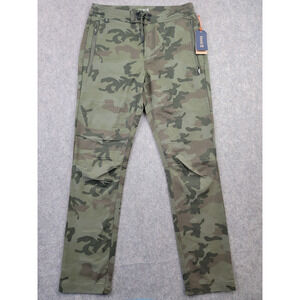 Roark Pants Mens 30 Green Camo Layover 2.0 Pant Slim Straight Fit
